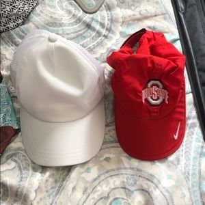 Nike Dri-Fit Ohio State Hat and White Hat